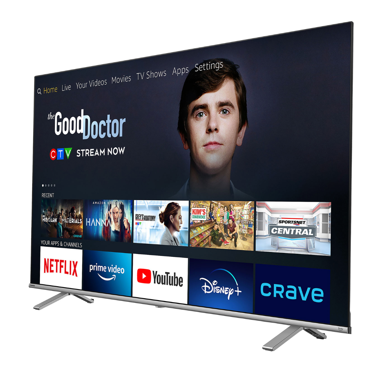 Téléviseur Toshiba 65" 4K UHD HDR LED intelligent Fire TV Edition (65C350K)