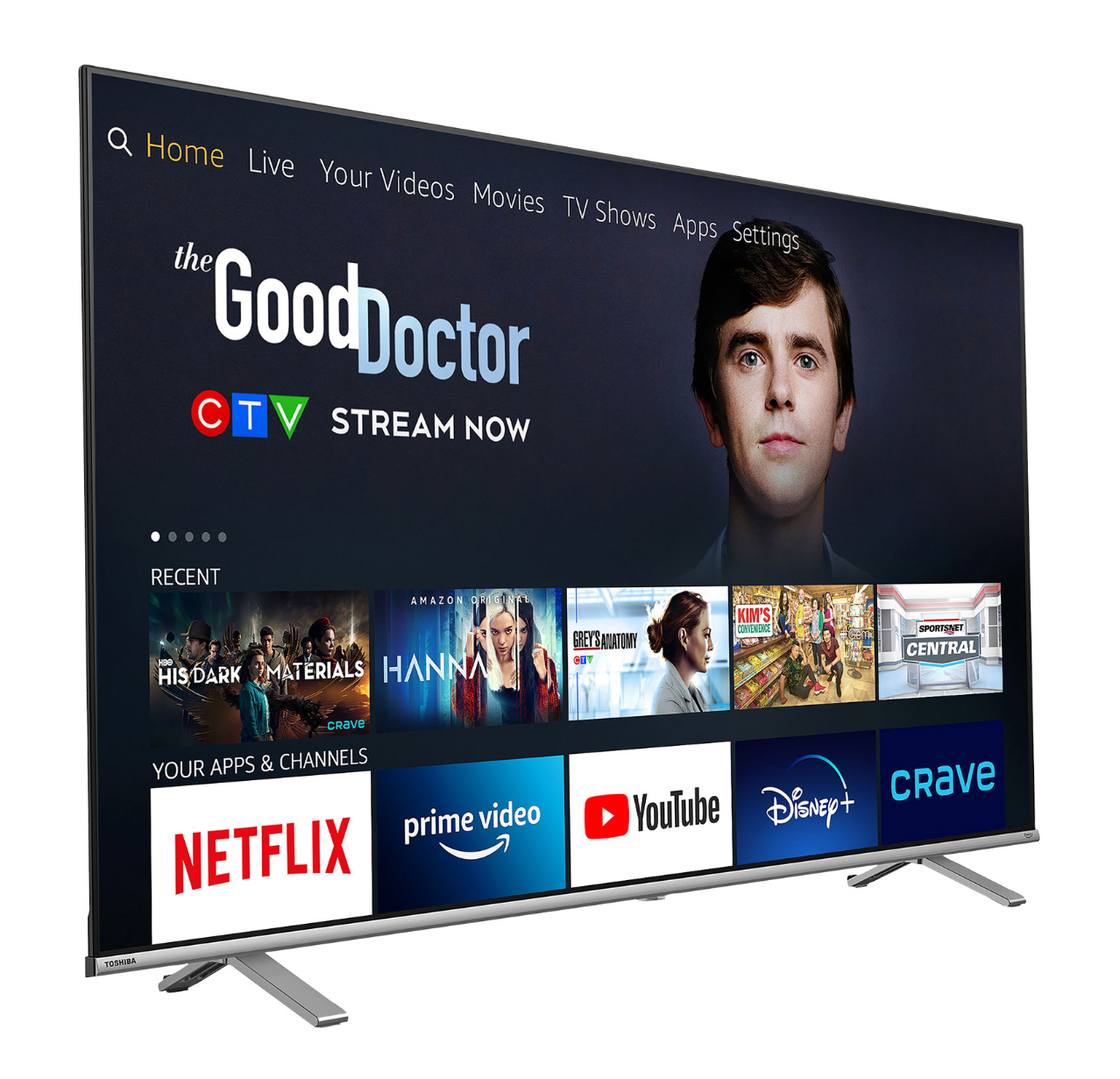 Téléviseur Toshiba 65" 4K UHD HDR LED intelligent Fire TV Edition (65C350K)