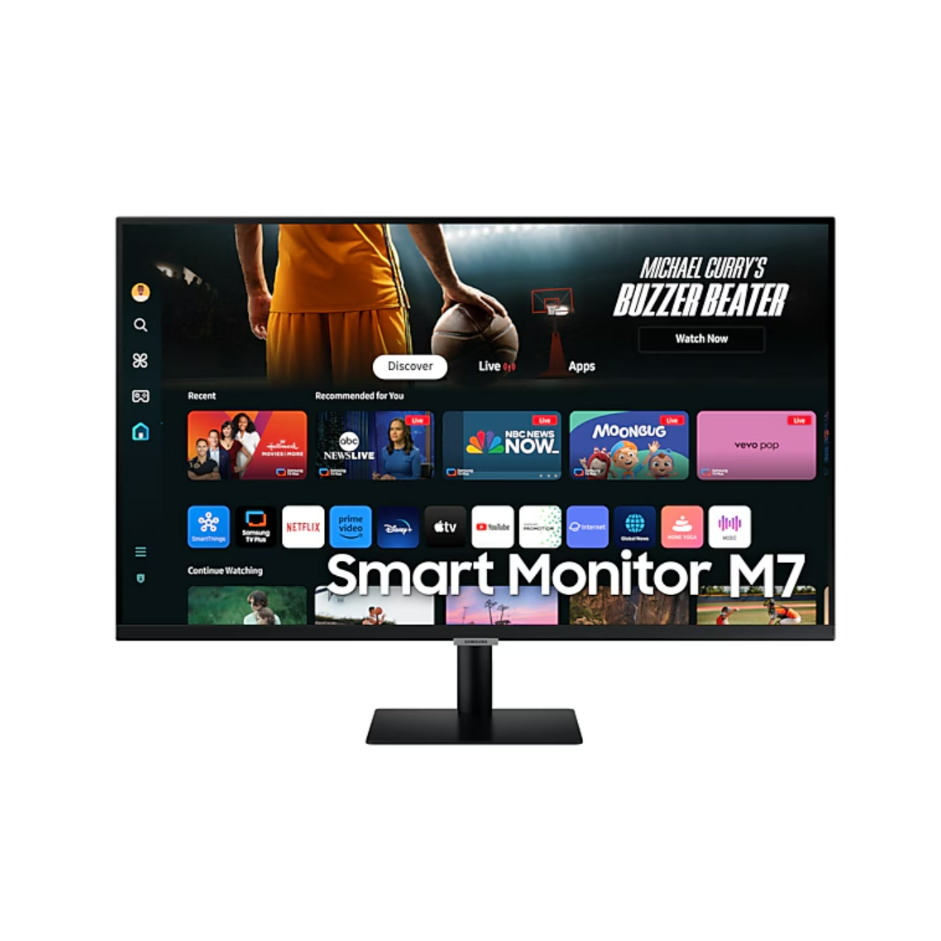 Moniteur Samsung 32'' Intelligent 4K Ultra HD M70D (LS32DM702UNXGO)